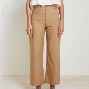 Merida Camel Wide-Leg Pants